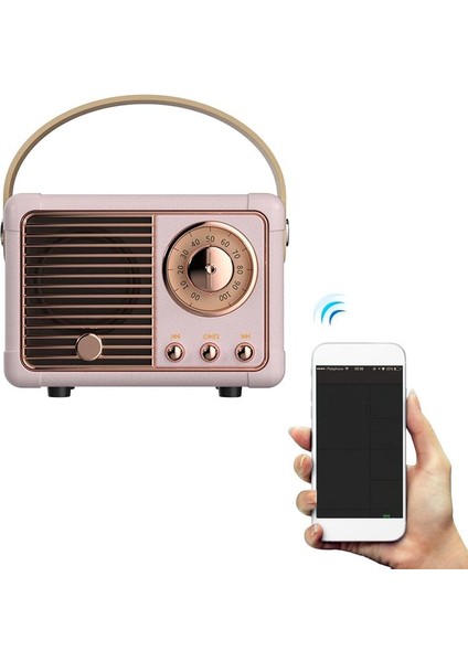 Beyaz Retro Mavi Diş Hoparlör Vintage Fm Radyo Eski Moda Klasik Stil Güçlü Bas Geliştirme ile Kablosuz Retro Hoparlör (Yurt Dışından) fiyatları