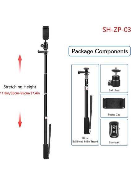 Kit 3 158 cm Taşınabilir Telefon Selfie Tripod 1/4 Vida Kafası Esnek Selfie Tripod Standı Bluetooth Uzaktan Kumanda Tutucu Telefon Için (Yurt Dışından)