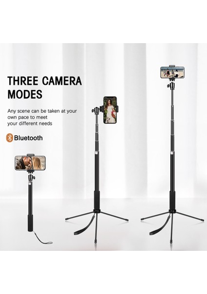 Kit 3 158 cm Taşınabilir Telefon Selfie Tripod 1/4 Vida Kafası Esnek Selfie Tripod Standı Bluetooth Uzaktan Kumanda Tutucu Telefon Için (Yurt Dışından) fiyatları