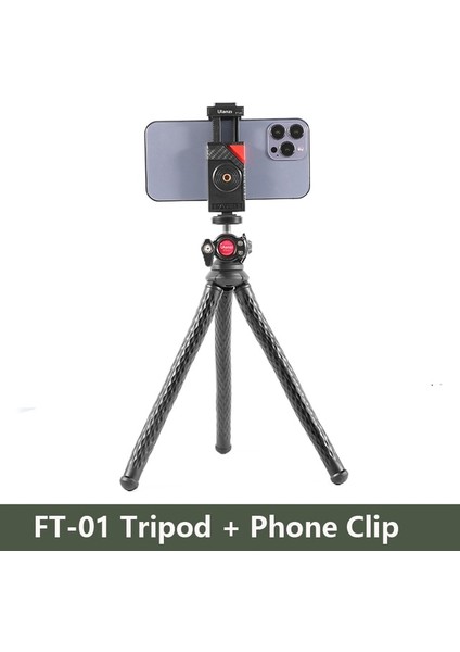Ft-01 Tripod W Ptz Ulanzi Mt-11 Mt-33 Seyahat Esnek Ahtapot Akıllı Telefon Dslr Slr Vlog 2 In 1 Tripod Kamera Gopro 11 10 9 iPhone 14 13 Pro (Yurt Dışından)