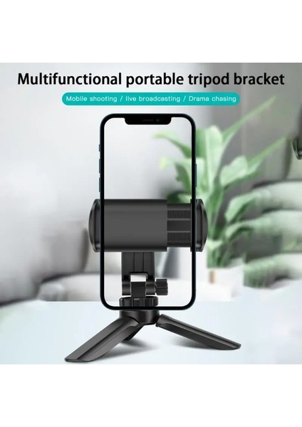 Siyah Katlanabilir Telefon Tripod Moda Taşınabilir Tripod Dönen Telefon Standı Çoğu Cep Telefonu Için Profesyonel Canlı Tutucu (Yurt Dışından)