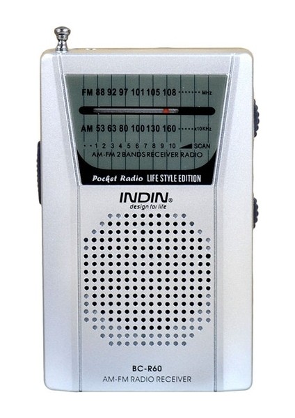 Gümüş Taşınabilir Mini Am / Fm Radyo Anteni Teleskopik Radyolar Dünya Yaşlı Çok Fonksiyonlu El Radyo Alıcısı R60 (Yurt Dışından)