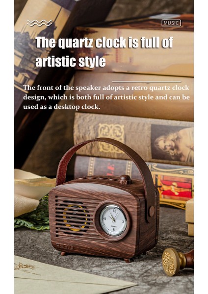 Beyaz Retro Fm Radyo Taşınabilir Radyo Alıcısı Mini Bluetooth Bas Hoparlör Mini Açık Ses Kutusu Mp3 Çalar Desteği Usb/tf Kart Oynatma (Yurt Dışından) fırsatları