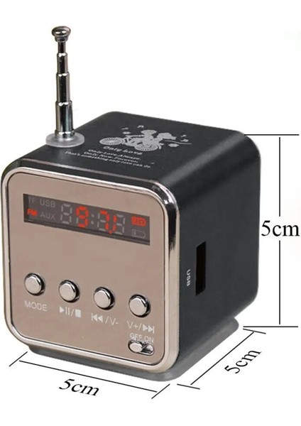 Siyah Mini TD-V26 Dijital Fm Radyo Hoparlör Taşınabilir Fm Alıcısı LCD Stereo Hoparlör Desteği Mikro Tf Kart A2 (Yurt Dışından) modelleri