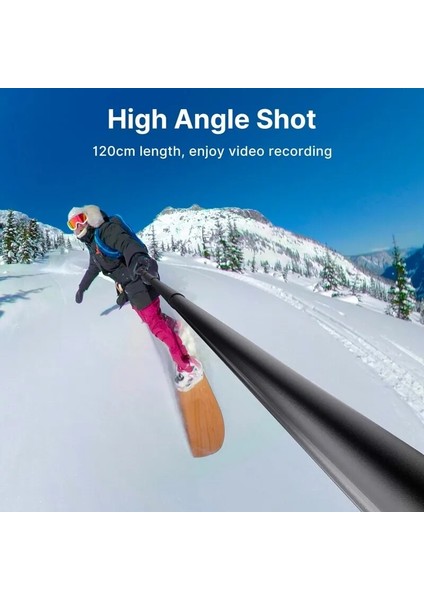 Mt-57 81CM Vıjım Ulanzi Mt-57 80CM 120CM Görünmez Selfie Sopa INSTA360 Gopro Dji El Sapları Uzatma Çubuğu Tripod Eylem Kamera (Yurt Dışından)