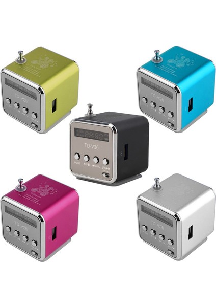 Mavi Taşınabilir LED Kablosuz Mini Sd Tf Kartusb Stereo Süper Bas Hoparlör Mp3/4 Müzik Çalar Fm Radyo Ib USB Aux Arayüzü (Yurt Dışından) modelleri