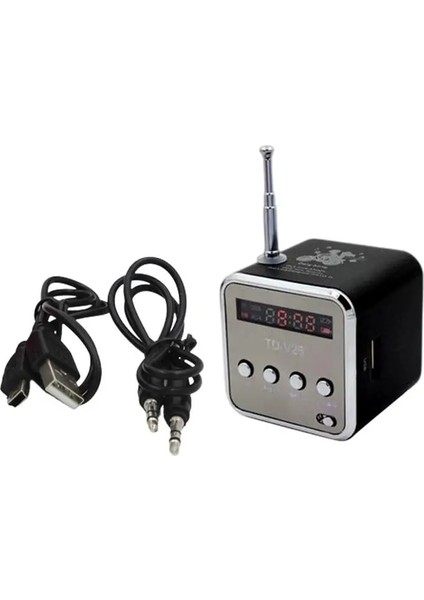 Pembe Mini Radyo Alıcısı Bt Kablosuz Hoparlörler Dijital Fm Radyo Pc Telefon Mp3 Müzik Çalar Desteği Mikro/tf, U Disk (Yurt Dışından)
