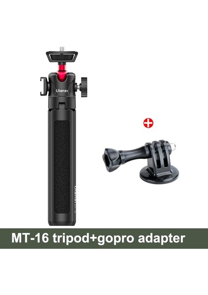 Mt-16 Gopro Adaptörü Ulanzi Mt-16 Vlog Telefon Için Tripod Gopro Dslr Selfie Çubuğu Uzatılabilir 360° Ballhead Soğuk Ayakkabı ile Mikrofon Için LED Işık Mt-08 Yükseltme (Yurt Dışından)