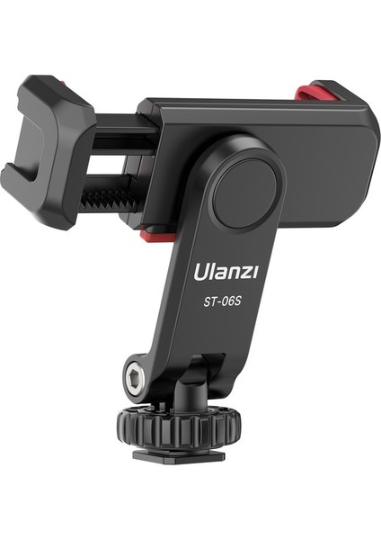 Siyah Ulanzi ST-06S Dikey Çekim Telefon Montaj Tutucu Dslr Kamera Monitörü Montaj Tripod Bağlama Aparatı Kelepçe Akıllı Telefon Vlog Çekim Yeni (Yurt Dışından)