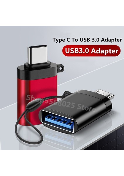 Silver-Otg USB 3.0 C Tipi Adaptör Otg USB C Usb-A Erkek Mikro USB Tip-C Dişi Adaptador Macbook Xiaomi Poco Adaptör Dönüştürücü (Yurt Dışından)