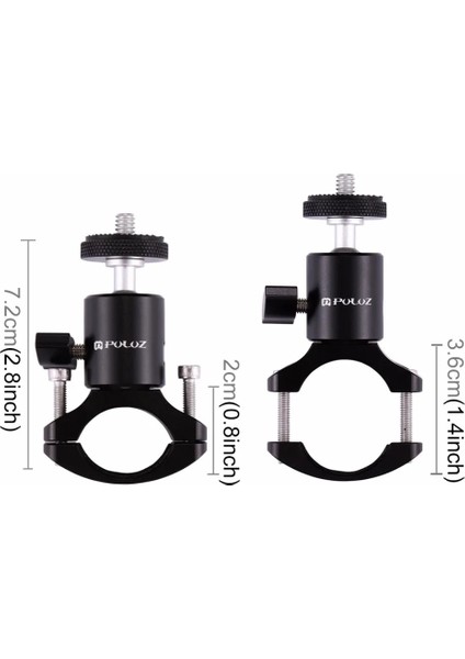 Gidon Tripod Puluz Bisiklet Bisiklet Alüminyum Gidon Tripod Topu Kafa Adaptör Dağı Gopro Hero 10 Siyah/7/6/xiaoyi/djı Osmo Aksiyon Kameraları (Yurt Dışından)