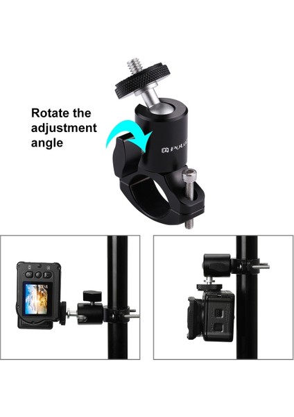 Gidon Tripod Puluz Bisiklet Bisiklet Alüminyum Gidon Tripod Topu Kafa Adaptör Dağı Gopro Hero 10 Siyah/7/6/xiaoyi/djı Osmo Aksiyon Kameraları (Yurt Dışından)