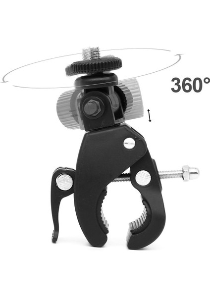 Telefon Klibi Ekleyin Metal Gopro Dağı Bisiklet Bisiklet Motosiklet Gidon Kelepçe Gopro Kamera Dağı Tripod Adaptörü Gopro Hero 2 3 3 + 4 5 Serisi (Yurt Dışından)