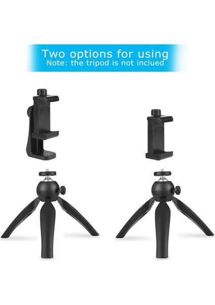 Küçük Döner Klip Evrensel Braket Telefon Tutucu Tripod Standı iphone 13 Xiaomi Dağı Tablet Klip Smartphonetripod Sıcak Ayakkabı Çekim Adaptörü (Yurt Dışından)