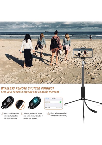 158 cm Tripod 158 cm Taşınabilir Tripod Telefon 1/4 Vida Kafası Esnek Selfie Tripod Standı Bluetooth Uzaktan Kumanda Tutucu Telefon Için (Yurt Dışından) modelleri