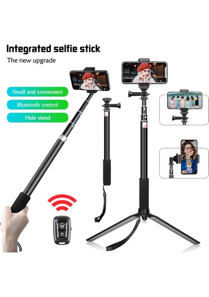 Sh-Zp-09 Selfie Sopa Esnek Selfie Tripod Standı Tripod Telefon Için 1/4 Vida Kafası ile Bluetooth Uzaktan Kumanda Tutucu Telefon Için (Yurt Dışından)