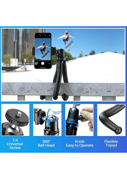 Sadece Tripod Apexel JJ10 Tripod Telefon Ahtapot Esnek Tripod Telefon Slr Dslr Kamera Tripodu Telefon Tutucu Klip Standı 360 Rotasyon Çekim (Yurt Dışından) indirimleri