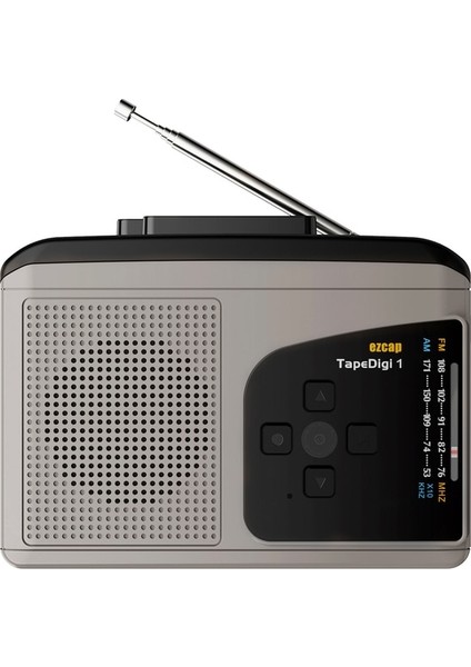 Siyah EZCAP234 Kaset Çalar Taşınabilir Am Fm Radyo Kaset Teypten Mp3'e Dönüştürücü Ses Kaydedici Dahili Hoparlör Kulaklık Jakı (Yurt Dışından)