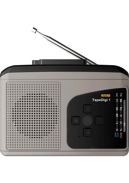 Siyah EZCAP234 Kaset Çalar Taşınabilir Am Fm Radyo Kaset Teypten Mp3'e Dönüştürücü Ses Kaydedici Dahili Hoparlör Kulaklık Jakı (Yurt Dışından)