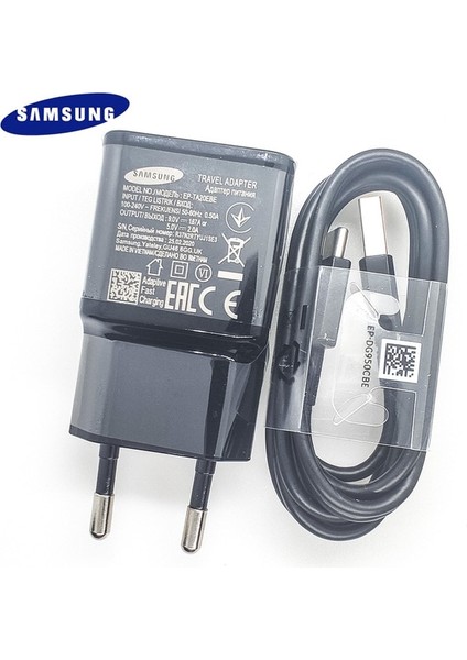 Ab Şarj Cihazı ve Kablo Orijinal Samsung Hızlı Şarj Cihazı 9V/1.67A Şarj Adaptörü USB C Kablosu Galaxy S8 S9 S10+ S20 Note 10 9 8 A80 A30S A20 A50 A60 A70 A90 (Yurt Dışından)