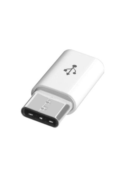 1 Adet Beyaz Tip C Otg Adaptör Tip-C Erkek Mikro USB Dişi Adaptör Tip-C Arayüzü Cep Telefonu Veri Kablosu Şarj Dönüştürücü (Yurt Dışından)