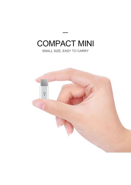 1 Adet Beyaz Tip C Otg Adaptör Tip-C Erkek Mikro USB Dişi Adaptör Tip-C Arayüzü Cep Telefonu Veri Kablosu Şarj Dönüştürücü (Yurt Dışından)