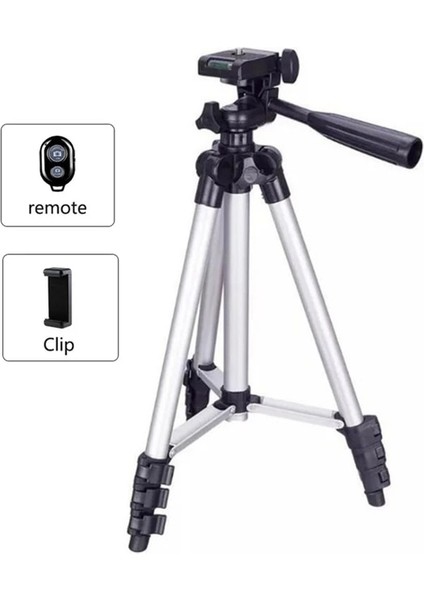 Gümüş Klip Uzaktan Kamera Seyahat Için Esnek Tripod Telefon Cep Akıllı Telefon Için Tripod Tripod Para Movil Dslr Gopro Xiaomi Samsung Iphone (Yurt Dışından)