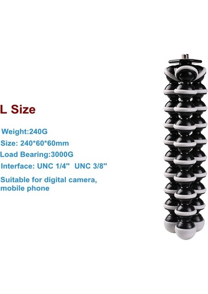 E Kelepçe Esnek Ahtapot Süper Büyük Mini Boyutu Masa Tembel Telefon Braketi Standı Tutucu Tripodlar Gopro Dslrs Dijital Kamera (Yurt Dışından) fırsatları