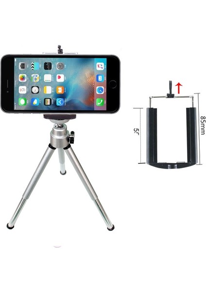 Gümüş Klipsli Mini Tripod Telefon Için Işkembe YG300 L1 Projektör Kamera Tripodu iPhone x 6s Xiaomi Için Samsung Huawei Cep Telefonu Monopod (Yurt Dışından) indirimleri