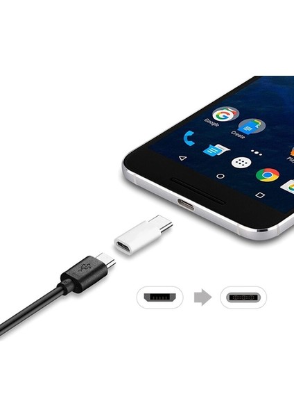 1 Adet Beyaz Cep Telefonu Adaptörü Mikro USB USB C Adaptörü Mikro USB Konektörü Xiaomi Huawei Samsung Galaxy A7 Adaptörü USB C Tipi (Yurt Dışından)