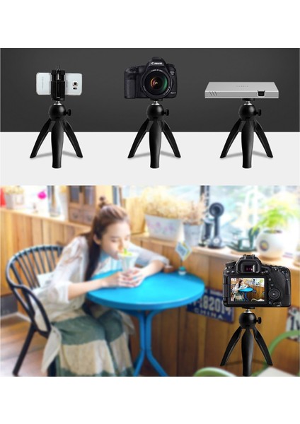 Siyah Projektör Mini Tripod Byıntek R19 U50 P30 P20 P7 Xgımı Z4 cc H1 Z5 N20 Plya Mogo Pro Halo Mini Tepsi Tutucu Kamera Için (Yurt Dışından)