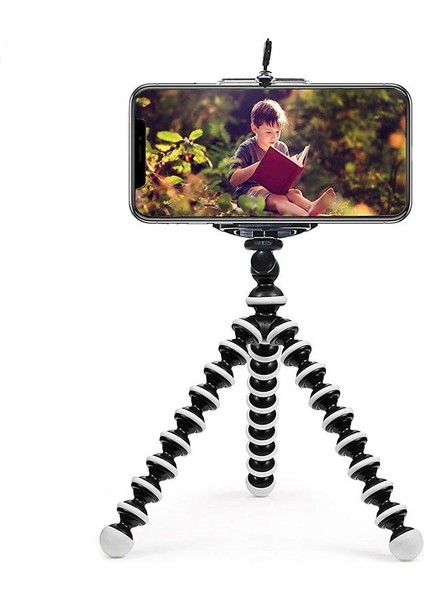 B Mini Ahtapot Tripod Tutucu Evrensel Akıllı Telefon Spor Kamera Standı Klip ile Cep Telefonu Tripodu Gorillapod iPhone Huawei Için (Yurt Dışından) modelleri