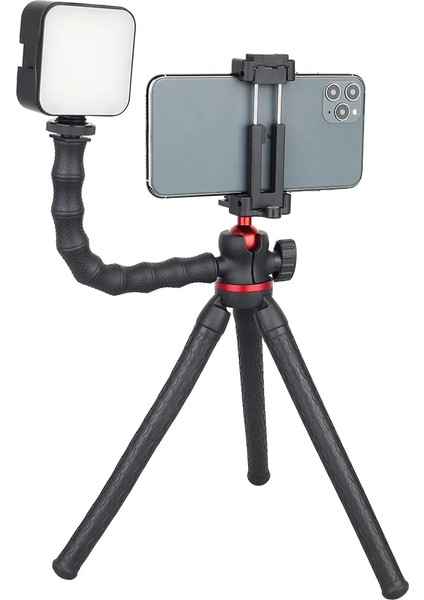 Telefon Tutucu Telefon Cep Kamerası Için Tripod Ahtapot Tutucu Akıllı Telefon Selfie Sopa Esnek Mini Tripod Cep Telefonu Standı Gopros Topu Kafa DT45 (Yurt Dışından) modelleri