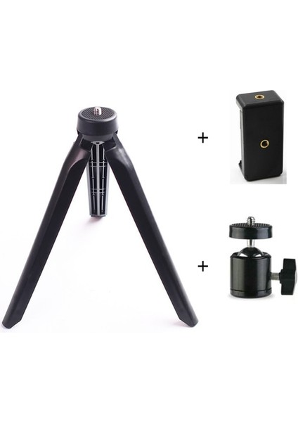 Gümüş Masa Tripod Telefon Masaüstü Tripodlar Cep Telefonu Için Akıllı Telefon Masa Tripod Gopro Tripie Için Cep Telefonu Standı Tutucu (Yurt Dışından)