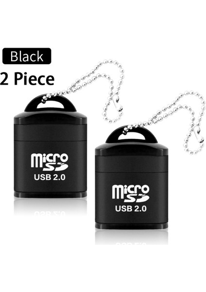 2 Parça Siyah 2 Adet USB Mikro Sd/tf Kart Okuyucu USB 2.0 Mini Cep Telefonu Hafıza Kartı Okuyucu Dizüstü Bilgisayar Aksesuarları Için Yüksek Hızlı USB Adaptörü (Yurt Dışından)