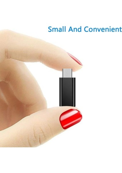 Siyah-3pcs Tip C Mikro USB Android Adaptör Konnektörü Akıllı Tablet Telefon Için Mikro USB Erkek Tip C Dişi Dönüştürücü Xiaomi Huawei Için (Yurt Dışından) modelleri