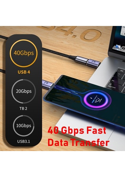 AD059 100W USB 4.0 C Otg Adaptörü 40GBPS Hızlı Veri Iletimi Thunderbolt Tip C Dönüştürücü Telefon 8k 60Hz Vedio Macbook Air Pro (Yurt Dışından)