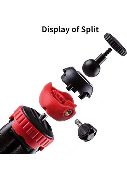 Gopro Tabanı ile Ahtapot Esnek Tripod Standı Telefon Tutucu Dslr Fotoğraf Makinesi Yakalama Vidası Ballhead ile Soğuk Ayakkabı Klip Vlog Kiti (Yurt Dışından)