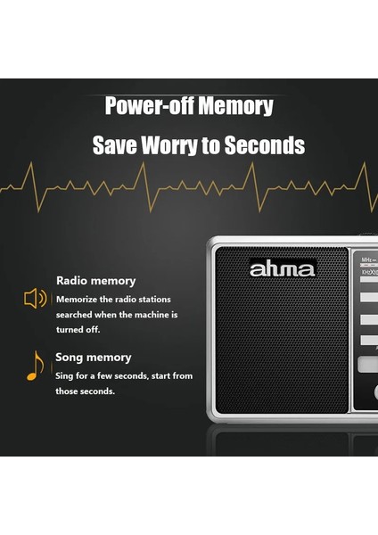 Gümüş Grisi Jınserta Taşınabilir Fm/am/sw Radyo Çok Bantlı Hı-Fı Radyo Hoparlörü, El Feneri Desteği Tf Kart/u Disk Kulaklık Çalma (Yurt Dışından) indirimleri