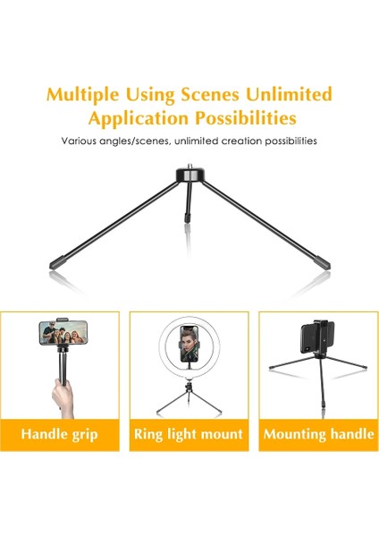 Telefon Klipsli Sadece Tripod Sh Mini Demir Tripod Standı Tutucu, Akıllı Telefon, Cep Telefonu, Fotoğraf Stüdyosu Için Bluetooth Kullanımı (Yurt Dışından) indirimleri
