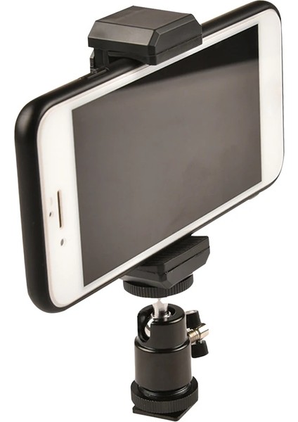 Evrensel Cep Telefonu Klip Braketi Tutucu Montaj Tripod Monopod Standı 1/4 Vida Sıcak Ayakkabı iPhone Samsung Xiaomi Akıllı Telefon Için (Yurt Dışından)