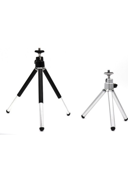 Siyah Alaşım Mini Esnek Tripod 2 Bölüm Standı Tutucu Projektör Kamera Için Alüminyum Masaüstü Tripod Xiaomi Cep Telefonu Için (Yurt Dışından)