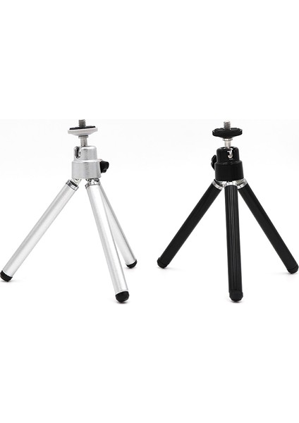 Siyah Alaşım Mini Esnek Tripod 2 Bölüm Standı Tutucu Projektör Kamera Için Alüminyum Masaüstü Tripod Xiaomi Cep Telefonu Için (Yurt Dışından)