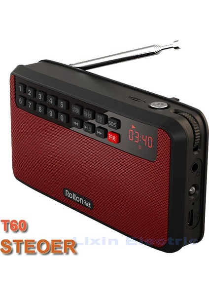 Altın ROLTONT60 Mp3 Çalar Mini Taşınabilir Ses Hoparlörleri LED Ekran Desteği Tf Kartı ile 2.1 Fm Radyo Müzik Çalma Yüksek LED El Feneri (Yurt Dışından) modelleri