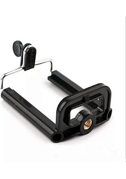 Siyah Cep Telefonu Tutucu Klip Tripod Bağlama Aparatı Standı Evrensel Akıllı Telefon Tutucu Cep Telefonu Braketi Tripod Adaptörü Samsung Iphone Için (Yurt Dışından)