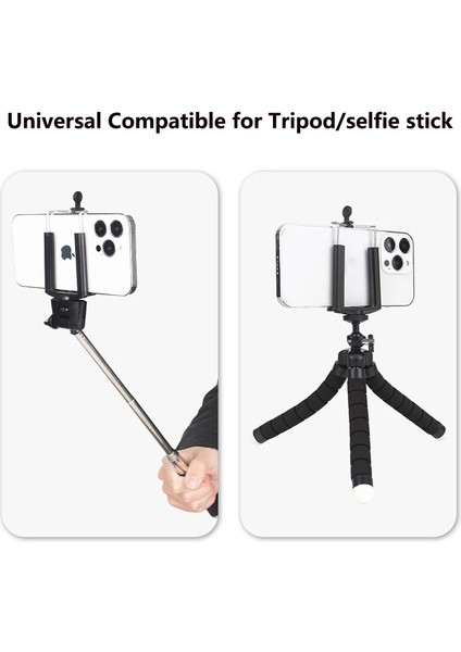 Siyah Cep Telefonu Tutucu Klip Tripod Bağlama Aparatı Standı Evrensel Akıllı Telefon Tutucu Cep Telefonu Braketi Tripod Adaptörü Samsung Iphone Için (Yurt Dışından)