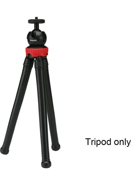 Sadece Tripod Gaqou Taşınabilir Tripod Esnek Ahtapot Seyahat Mini Cep Telefon Tripodu Braketi Monopod Selfie Sopa iPhone Dslr Kamera Gopro (Yurt Dışından)