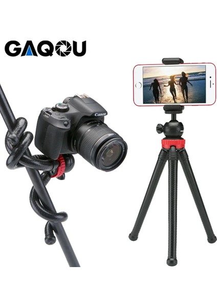 Sadece Tripod Gaqou Taşınabilir Tripod Esnek Ahtapot Seyahat Mini Cep Telefon Tripodu Braketi Monopod Selfie Sopa iPhone Dslr Kamera Gopro (Yurt Dışından)