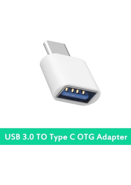 Beyaz Otg Adaptörü USB 3.0 Tip C Otg Adaptör Verileri USB C Tip C Erkek USB Dişi Cep Telefonu Adaptörleri Dönüştürücüler Xiaomi Huaweı Adaptörleri Için (Yurt Dışından)