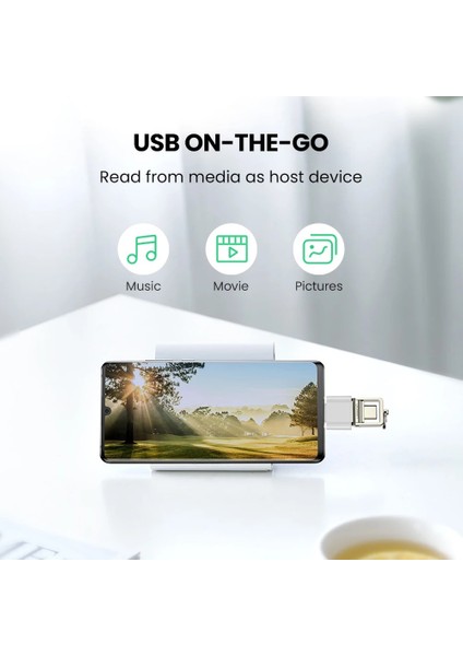 Beyaz Otg Adaptörü USB 3.0 Tip C Otg Adaptör Verileri USB C Tip C Erkek USB Dişi Cep Telefonu Adaptörleri Dönüştürücüler Xiaomi Huaweı Adaptörleri Için (Yurt Dışından)